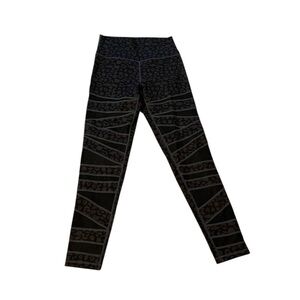 TYC Till You Collapse Women's Black and Grey Leopard Leggings Size Medium